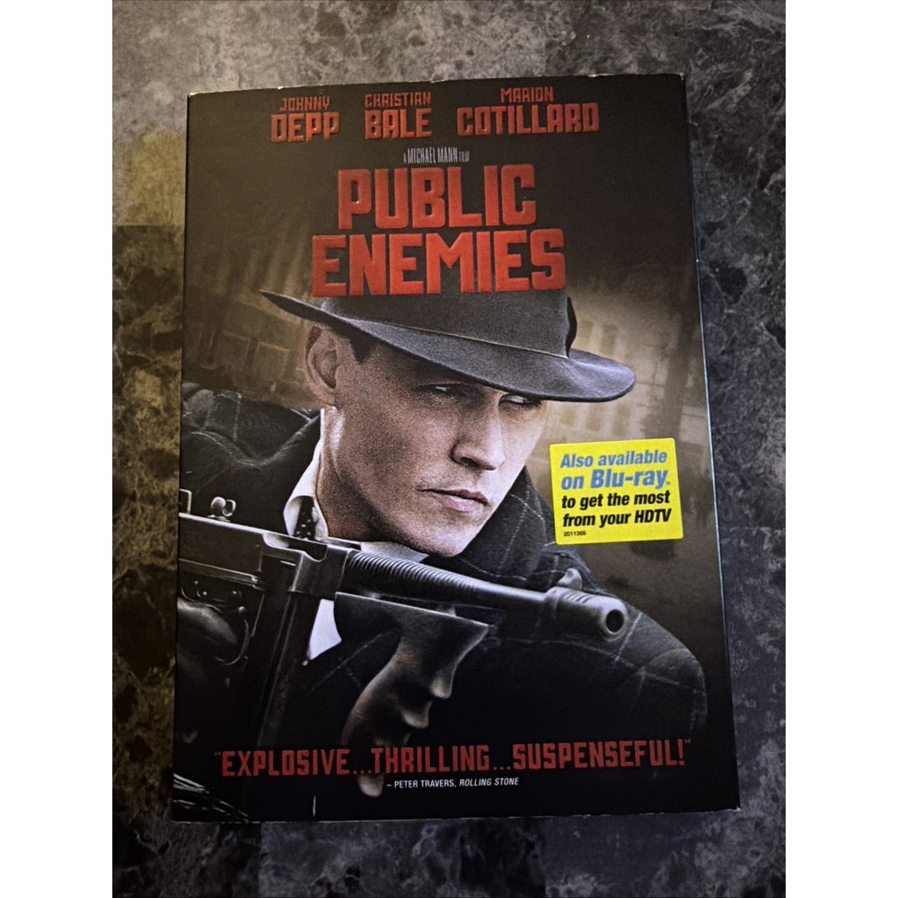 Public Enemies (DVD, 2009) Excellent Condition No Scratches